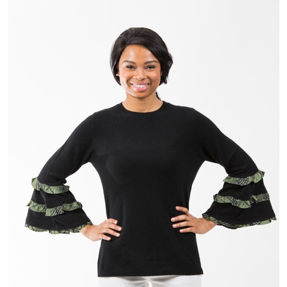 Two Bees Cashmere Sweater with Bell Sleeve M - Picture 6 of 7